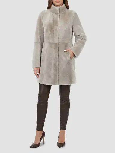 Gorski Women's Merino Lamb Stroller Coat | Thumbnail 2 Gorski Women's Merino Lamb Stroller Coat | Thumbnail 2