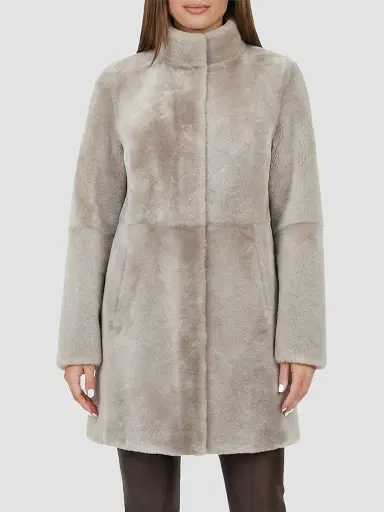 Gorski Women's Merino Lamb Stroller Coat | Thumbnail 3 Gorski Women's Merino Lamb Stroller Coat | Thumbnail 3