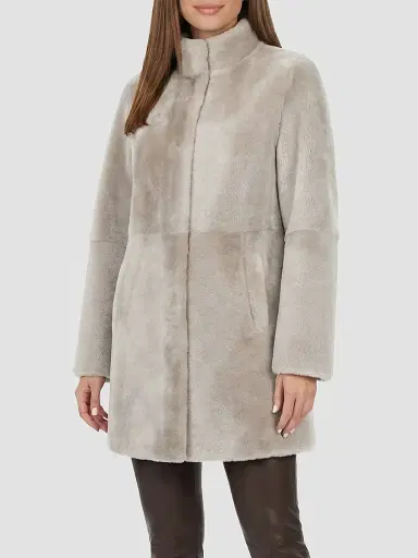 Gorski Women's Merino Lamb Stroller Coat | Thumbnail 4 Gorski Women's Merino Lamb Stroller Coat | Thumbnail 4
