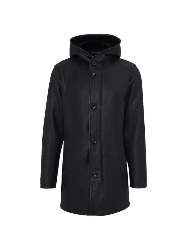 Gorski Men's Embossed Select Shearling Lamb Stroller Coat - Black