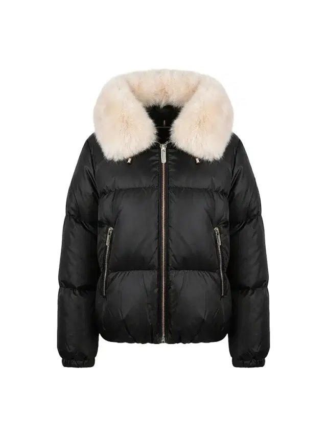 Gorski Women's Apres-Ski Parka with Detachable Merinillo Lamb Hood Trim - Black Iceberg - Size XL