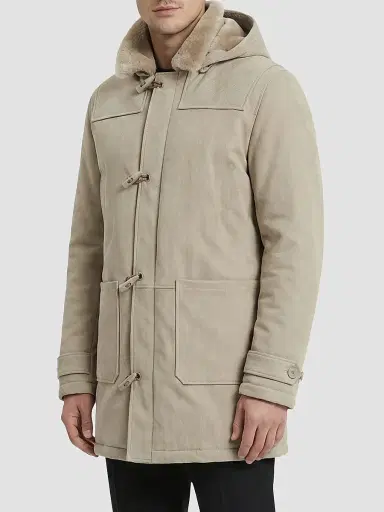 Gorski Men's Embossed Merino Shearling Lamb Jacket - Latte | Thumbnail 4