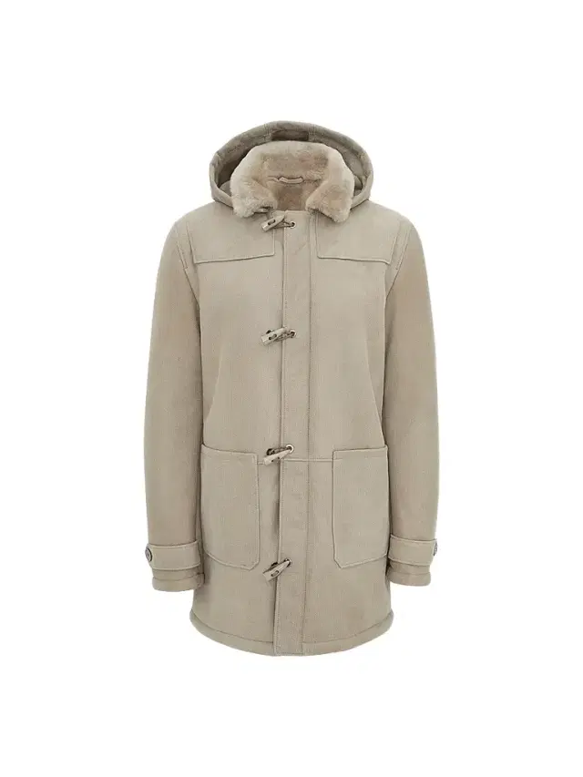 Gorski Men's Embossed Merino Shearling Lamb Jacket - Latte