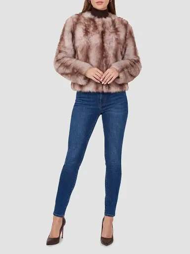 Gorski Women's Toscana Shearling Lamb Collarless Coat - Size XL | Thumbnail 2