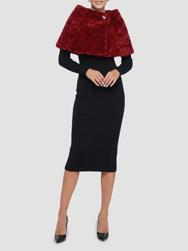 Gorski Women's Select Lamb Rose Cut Capelet | Thumbnail 2 Gorski Women's Select Lamb Rose Cut Capelet | Thumbnail 2