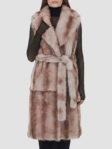 Gorski Women's Toscana Lamb Long Vest, Belt - Size XL | Thumbnail 3 Gorski Women's Toscana Lamb Long Vest, Belt - Size XL | Thumbnail 3
