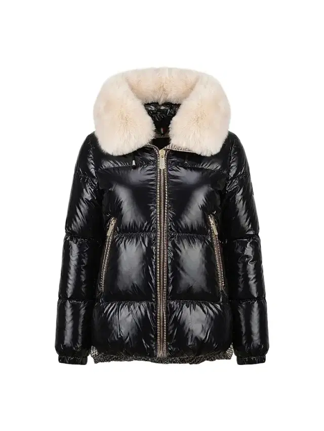 Gorski Women's Apres-Ski Parka with Detachable Merinillo Lamb Hood Trim - Black Iceberg - Size XL