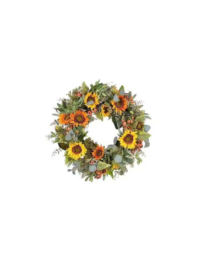 Winward Home Fall Sunflower Wreath