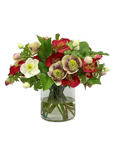 Winward Home Holiday Newness Faux Hellebores Arrangement | Thumbnail 1