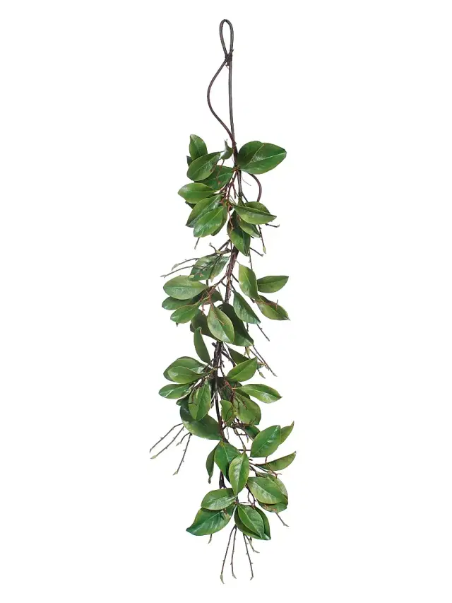Winward Home Magnolia Leaf Twig Garland
