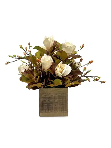 Winward Home Holiday Newness Faux Potted Tree Magnolia Arrangement | Thumbnail 1