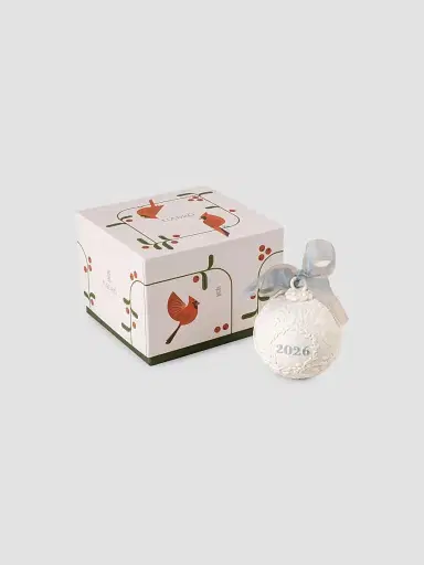 Lladro Annual Christmas Collectibles 2026 Christmas Ball Ornament - White And Blue | Thumbnail 2