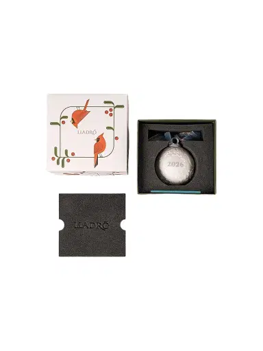 Lladro Annual Christmas Collectibles 2026 Christmas Ball Ornament - White And Blue | Thumbnail 1