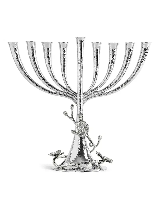 Michael Aram White Orchid Menorah