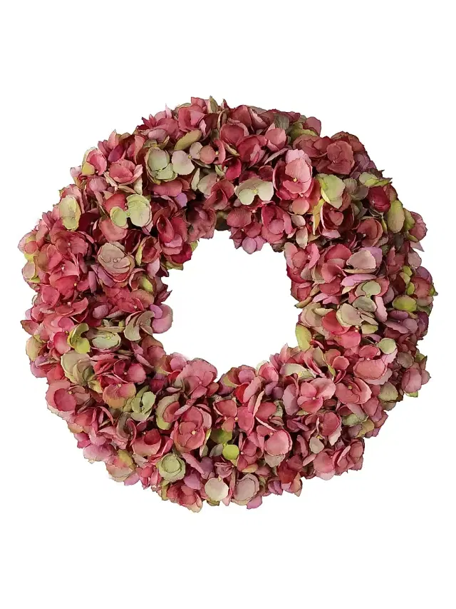 Winward Home Hydrangea Faux Wreath