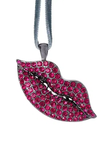 Joanna Buchanan Sparkle Lips Ornament - Fuchsia | Thumbnail 1