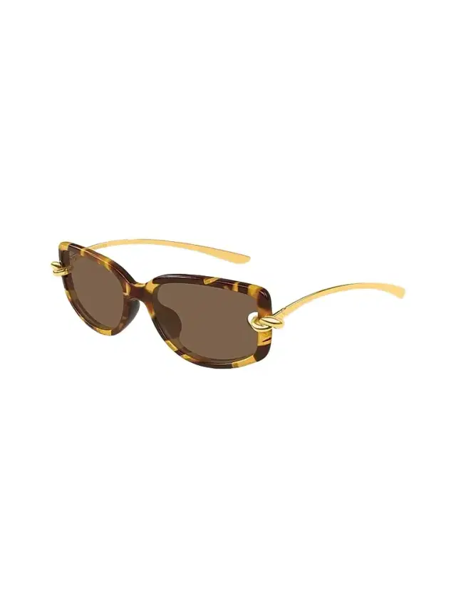 Women's Knot 59MM Rectangular Sunglasses - Havana