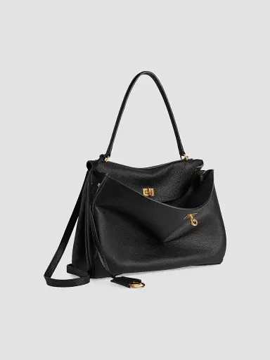 Balenciaga Women's Rodeo Top Handle Bag Grained Calfskin - Black | Thumbnail 2