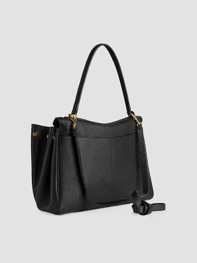 Balenciaga Women's Rodeo Top Handle Bag Grained Calfskin - Black | Thumbnail 3