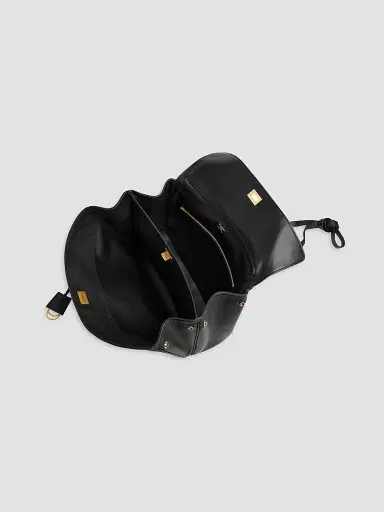 Balenciaga Women's Rodeo Top Handle Bag Grained Calfskin - Black | Thumbnail 4