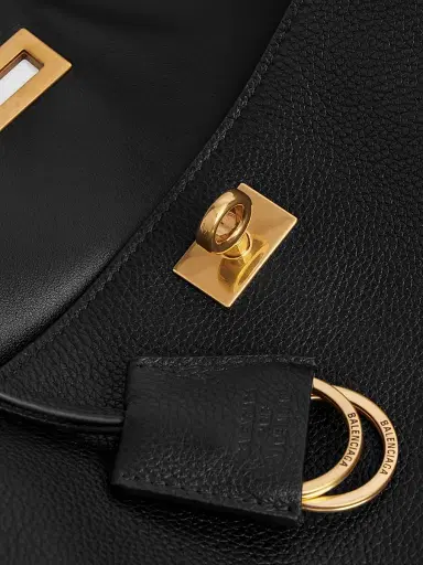 Balenciaga Women's Rodeo Top Handle Bag Grained Calfskin - Black | Thumbnail 6