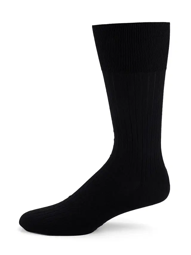 FALKE Men's Luxury No. 13 Sea Island Cotton Socks - Indigo - Size 6.5