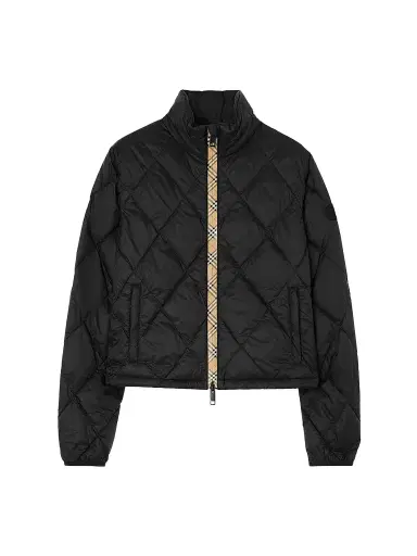 Burberry Women's Bramford Quilted Zip Jacket - Black - Size XXS | Thumbnail 1