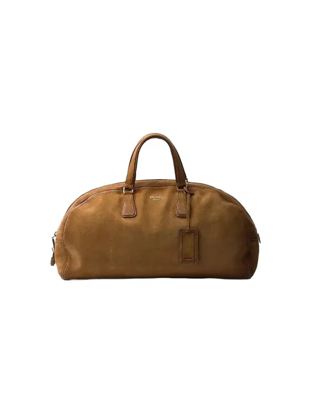Prada Men's Suede Duffle Bag - Brown