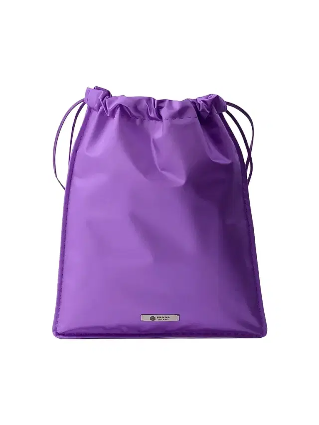 Prada Women's Wish Silk Duchesse Pouch - Purple