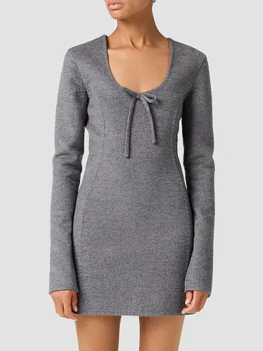Miu Miu Women's Double Wool Dress | Thumbnail 2