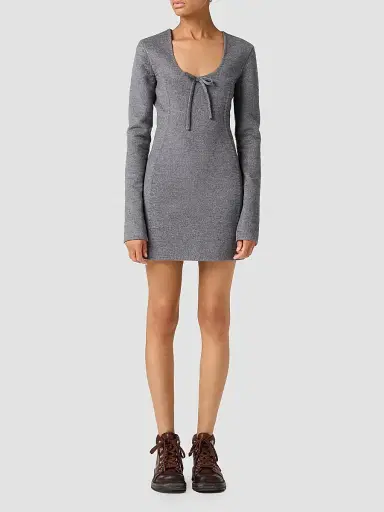Miu Miu Women's Double Wool Dress | Thumbnail 7