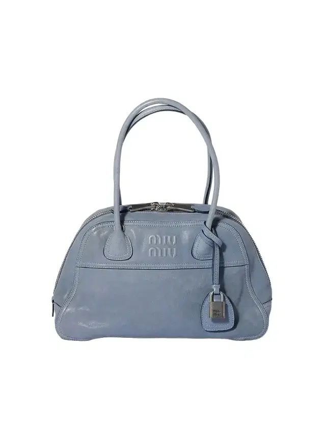 Miu Miu Women's Vivant Leather Top Handle Bag - Blue