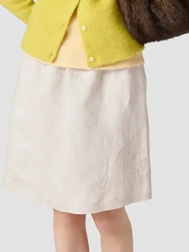Miu Miu Women's Linen Skirt | Thumbnail 5 Miu Miu Women's Linen Skirt | Thumbnail 5