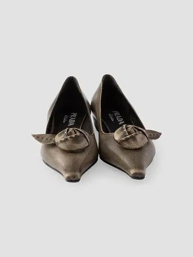Prada Women's Leather Ballerinas | Thumbnail 2 Prada Women's Leather Ballerinas | Thumbnail 2