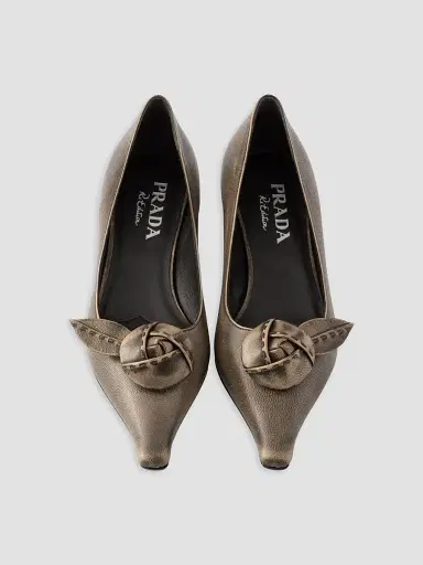 Prada Women's Leather Ballerinas | Thumbnail 3 Prada Women's Leather Ballerinas | Thumbnail 3