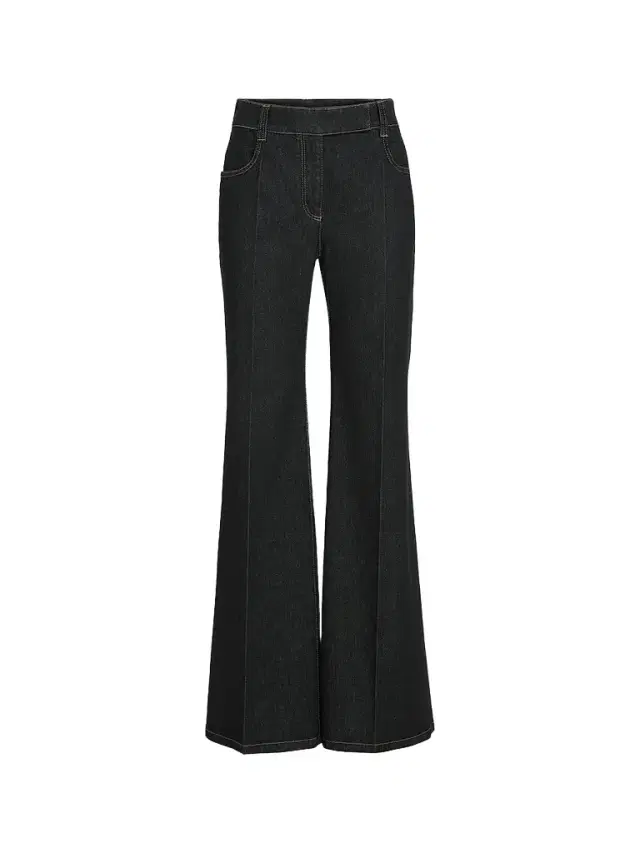 Brunello Cucinelli Women's Comfort No-Fade Denim Flared Trousers with Monili