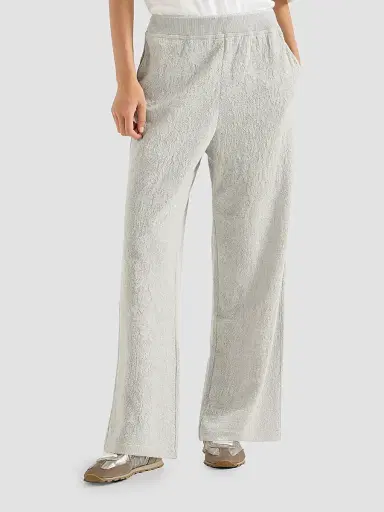 Brunello Cucinelli Women's Lace Flowers Jersey Track Trousers - Light Grey - Size Large | Thumbnail 2 Brunello Cucinelli Women's Lace Flowers Jersey Track Trousers - Light Grey - Size Large | Thumbnail 2