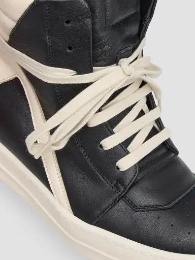 Rick Owens Women's Geobasket Leather High-Top Sneakers | Thumbnail 3
