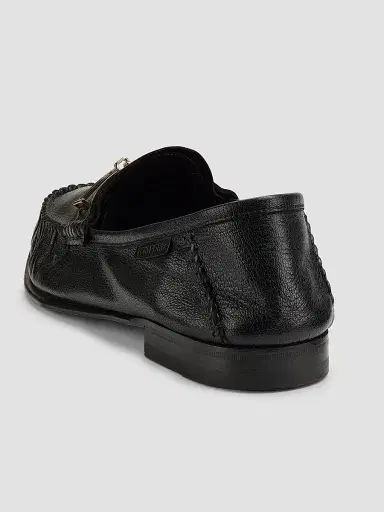 Tom Ford Men's Double T Hardware Leather Loafers | Thumbnail 3 Tom Ford Men's Double T Hardware Leather Loafers | Thumbnail 3