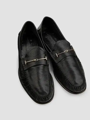 Tom Ford Men's Double T Hardware Leather Loafers | Thumbnail 4 Tom Ford Men's Double T Hardware Leather Loafers | Thumbnail 4