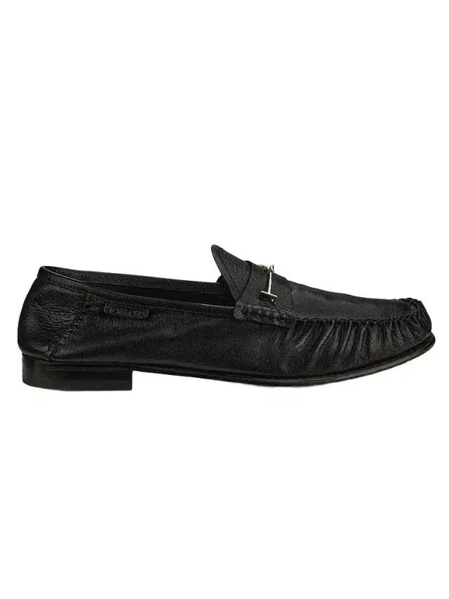 Tom Ford Men's Double T Hardware Leather Loafers - Black - Size 12.5