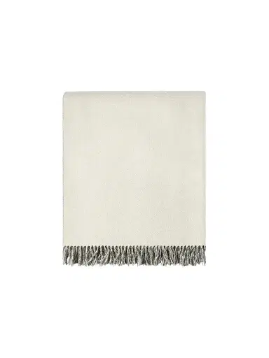 Brunello Cucinelli Two-Tone Silk Double Cloth Throw with Fringe | Thumbnail 1 Brunello Cucinelli Two-Tone Silk Double Cloth Throw with Fringe | Thumbnail 1