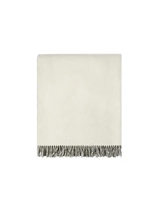 Brunello Cucinelli Two-Tone Silk Double Cloth Throw with Fringe