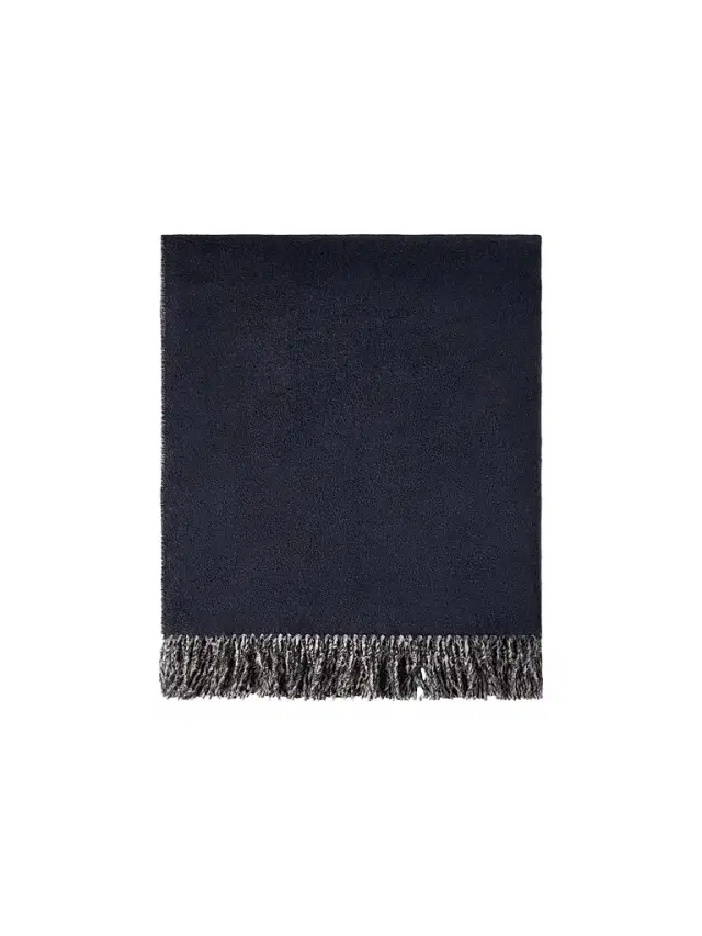 Brunello Cucinelli Two-Tone Silk Double Cloth Throw with Fringe