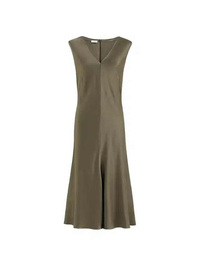 Brunello Cucinelli Women's Satin Cady Flared Dress