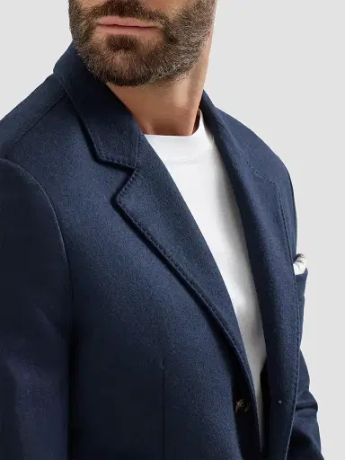 Brunello Cucinelli Men's Cashmere Jersey Blazer with Patch Pockets - Cobalt | Thumbnail 5