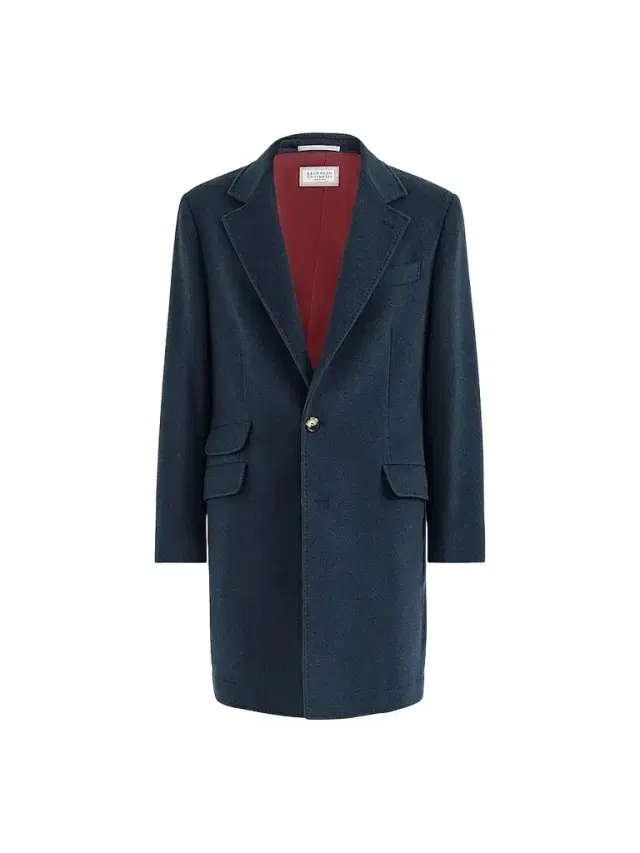 Brunello Cucinelli Men's Lightweight Water-Resistant Cashmere Coat with Double Vents