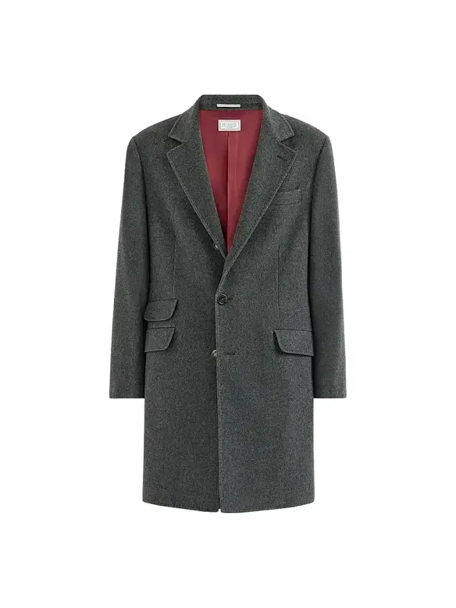 Brunello Cucinelli Men's Lightweight Water-Resistant Cashmere Coat with Double Vents