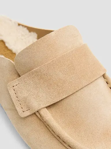PEDRO GARCIA Women's Bilma Shearling-Lined Suede Mules | Thumbnail 5 PEDRO GARCIA Women's Bilma Shearling-Lined Suede Mules | Thumbnail 5