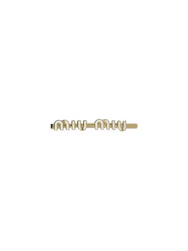 Miu Miu Women's Enameled Metal Hair Clip | Thumbnail 1